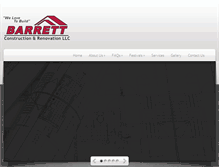 Tablet Screenshot of barrettconstructionco.com